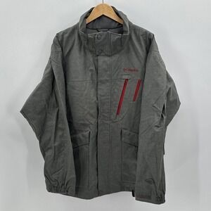 Columbia Jacket Men's XL Gray Ski Omni Shield Waterproof Breathable Ins. Shell